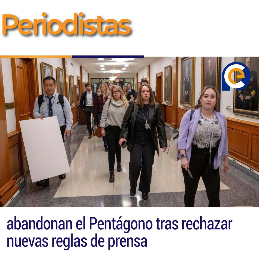 Periodistas abandonan el Pentágono tras rechazar nuevas reglas de prensa