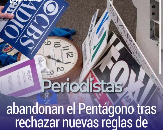 Periodistas abandonan el Pentágono tras rechazar nuevas reglas de prensa
