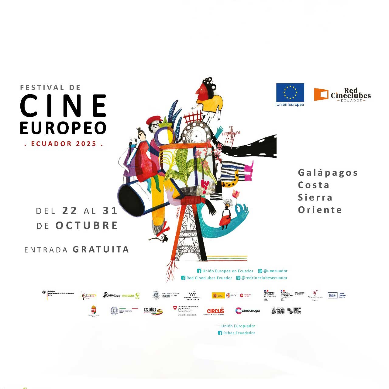 Festival de Cine Europeo llega a 21 ciudades de Ecuador con enfoque juvenil