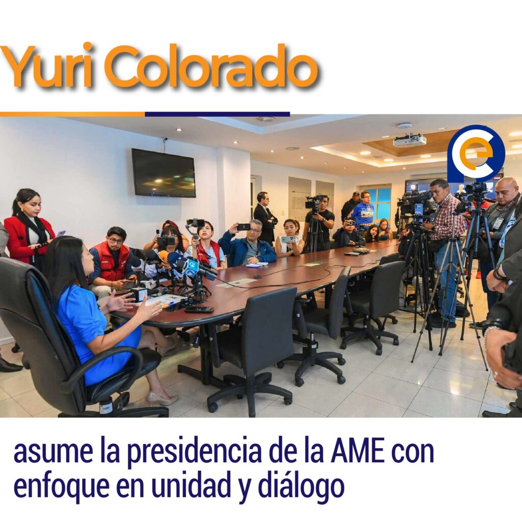 Yuri Colorado asume la presidencia de la AME con enfoque en unidad y diálogo