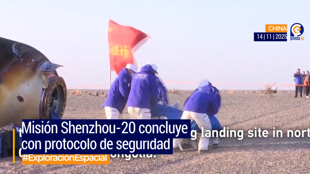 Astronautas chinos regresan a Tierra tras nave dañada por escombros espaciales