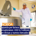Ecuador refuerza su rol como exportador lácteo bajo gestión Noboa
