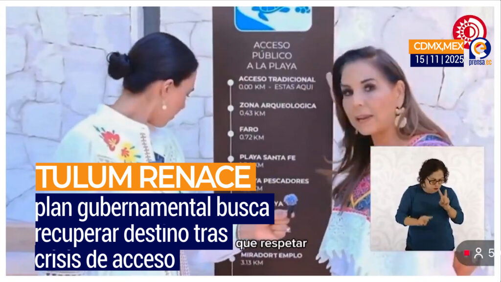 México abre accesos gratuitos a playas de Tulum para revitalizar turismo