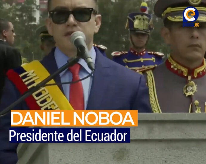 Noboa a las FFAA: 'Primero se rendirán las mafias, no el Ecuador'