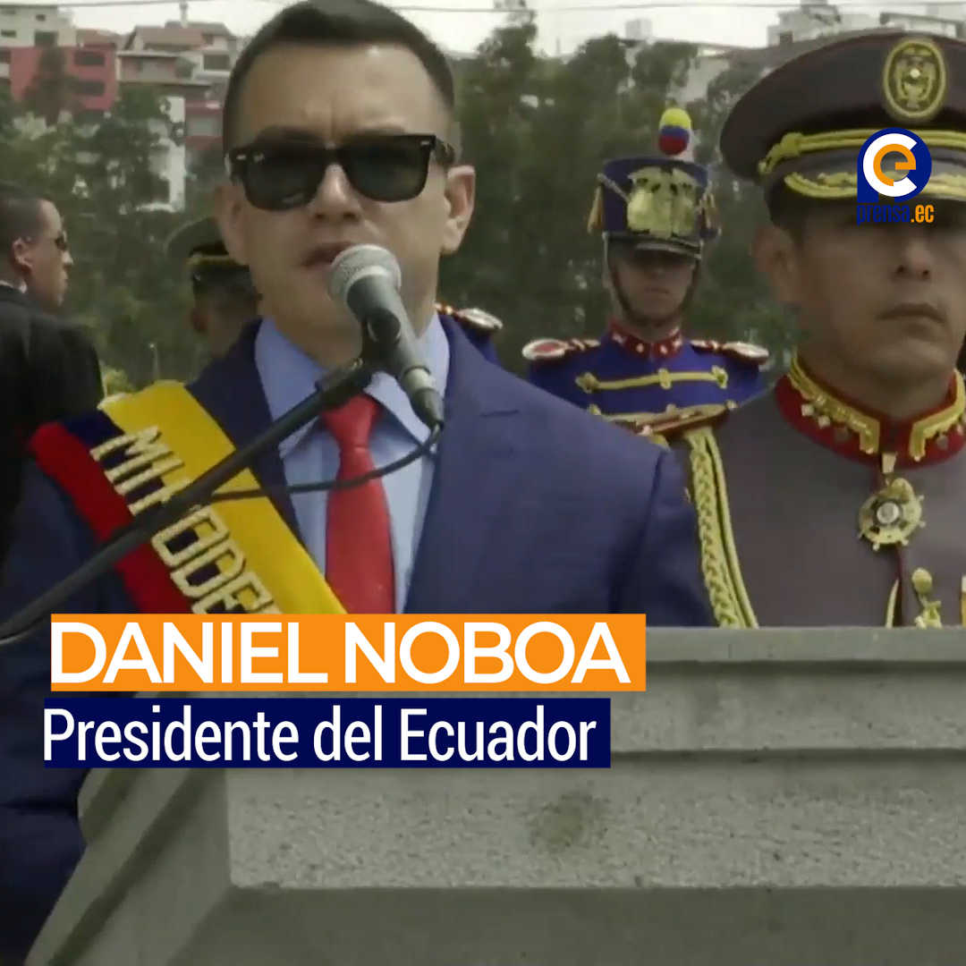 Noboa a las FFAA: 'Primero se rendirán las mafias, no el Ecuador'