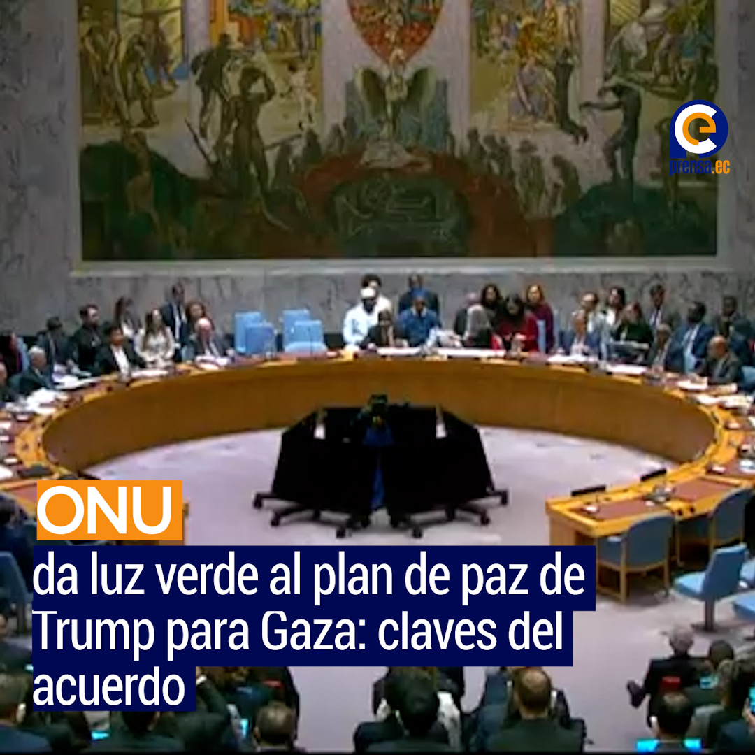 ONU aprueba el plan de Trump para Gaza