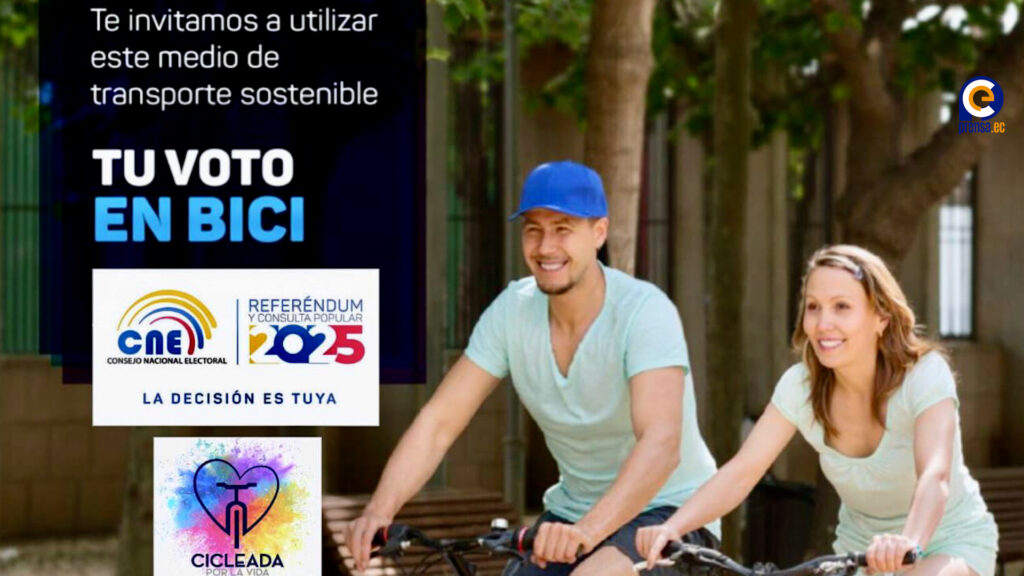 Tu Voto en Bici, movilidad sostenible, elecciones Ecuador, bicicleta ciudadana, democracia ambiental