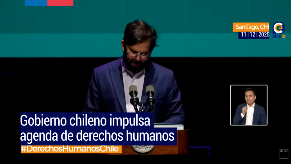 Boric presenta Informe Anual de Derechos Humanos 2025 en Chile