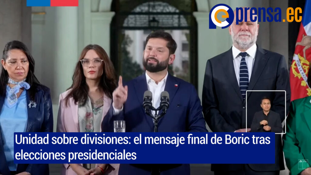 Boric reconoce triunfo de Kast y llama a unidad nacional tras elecciones