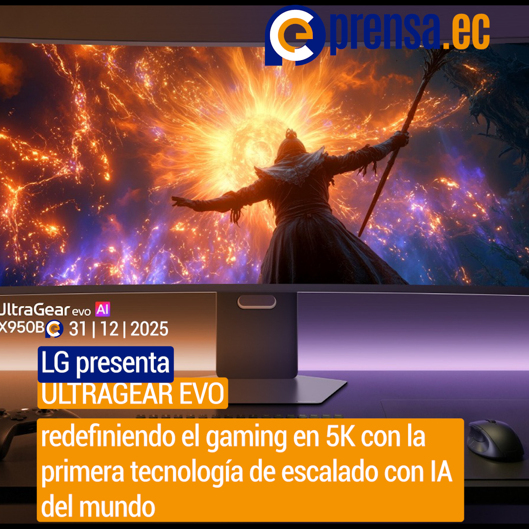 LG presenta ULTRAGEAR EVO, redefiniendo el gaming en 5K con la primera tecnología de escalado con IA del mundo 