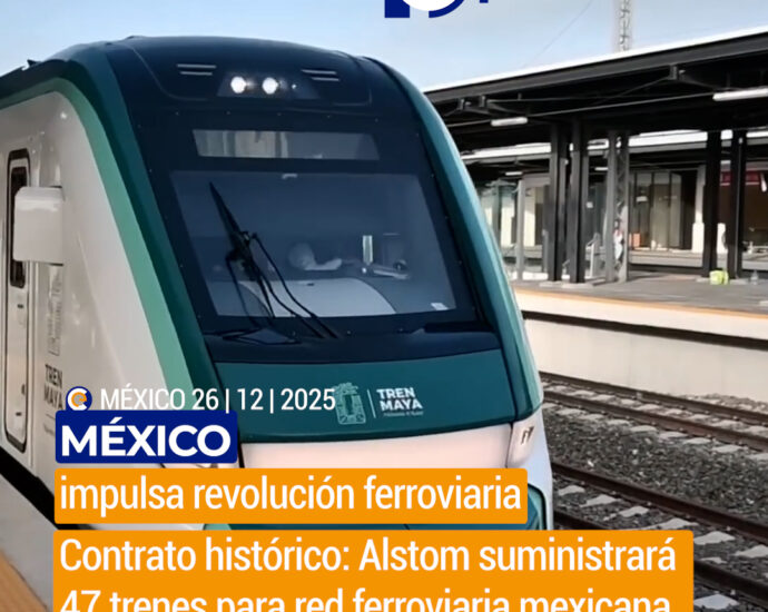 México firma contrato con Alstom para 47 trenes por 920 millones de euros