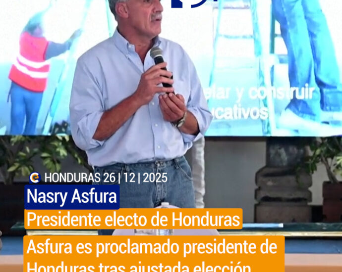 Nasry Asfura es proclamado presidente electo de Honduras tras reñida contienda