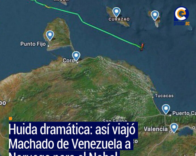 Operación secreta lleva a Machado de Venezuela a Oslo tras ganar Nobel