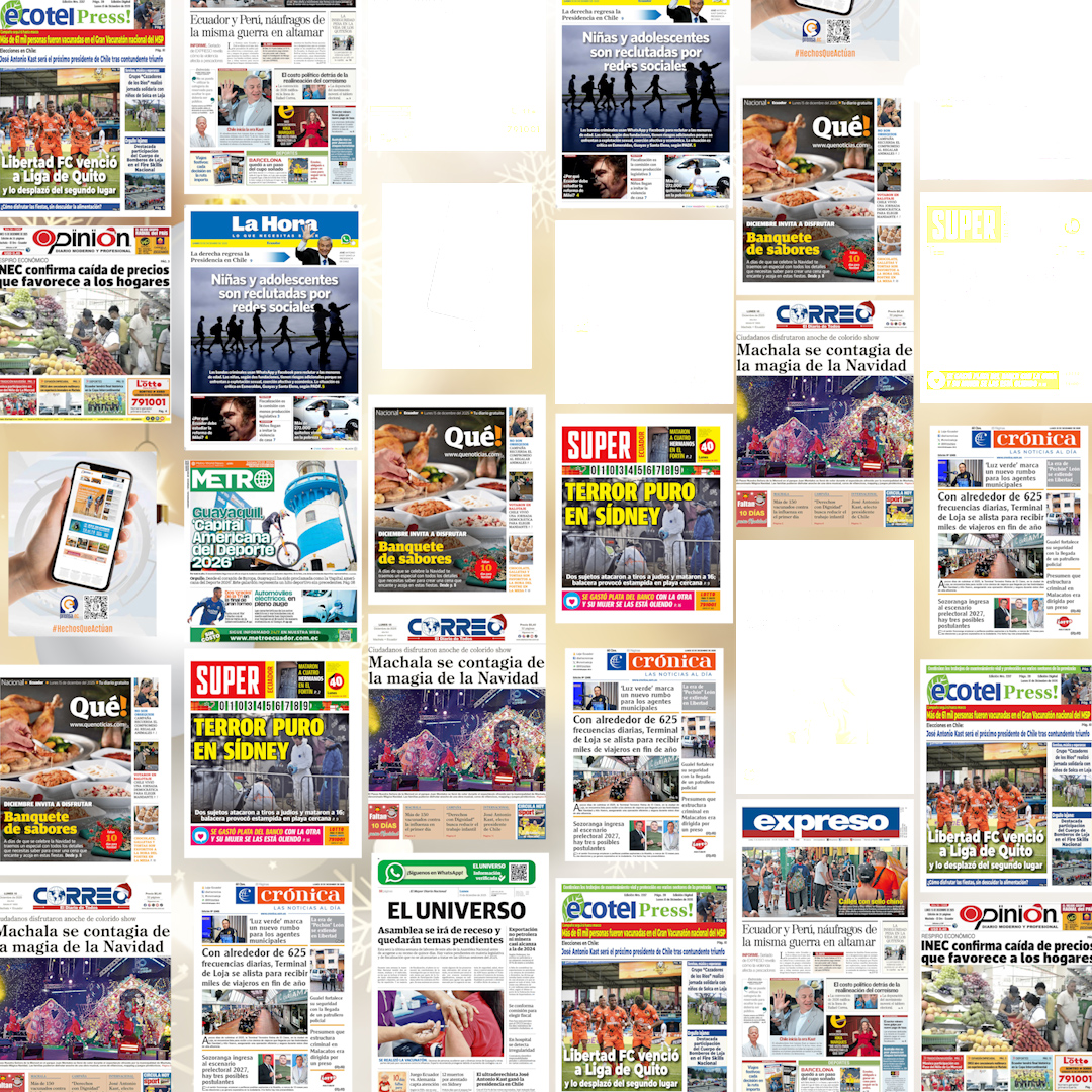 Radiografía informativa de Ecuador: titulares clave del 15 de diciembre 2025
