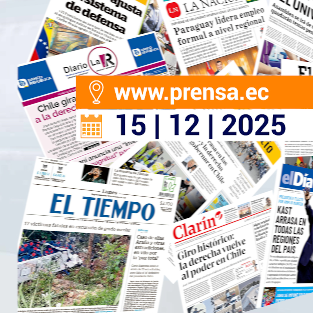 Radiografía informativa de Ecuador: titulares clave del 15 de diciembre 2025