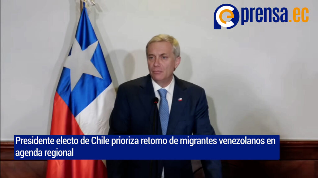 Kast propone corredor humanitario y alianza regional contra el crimen organizado