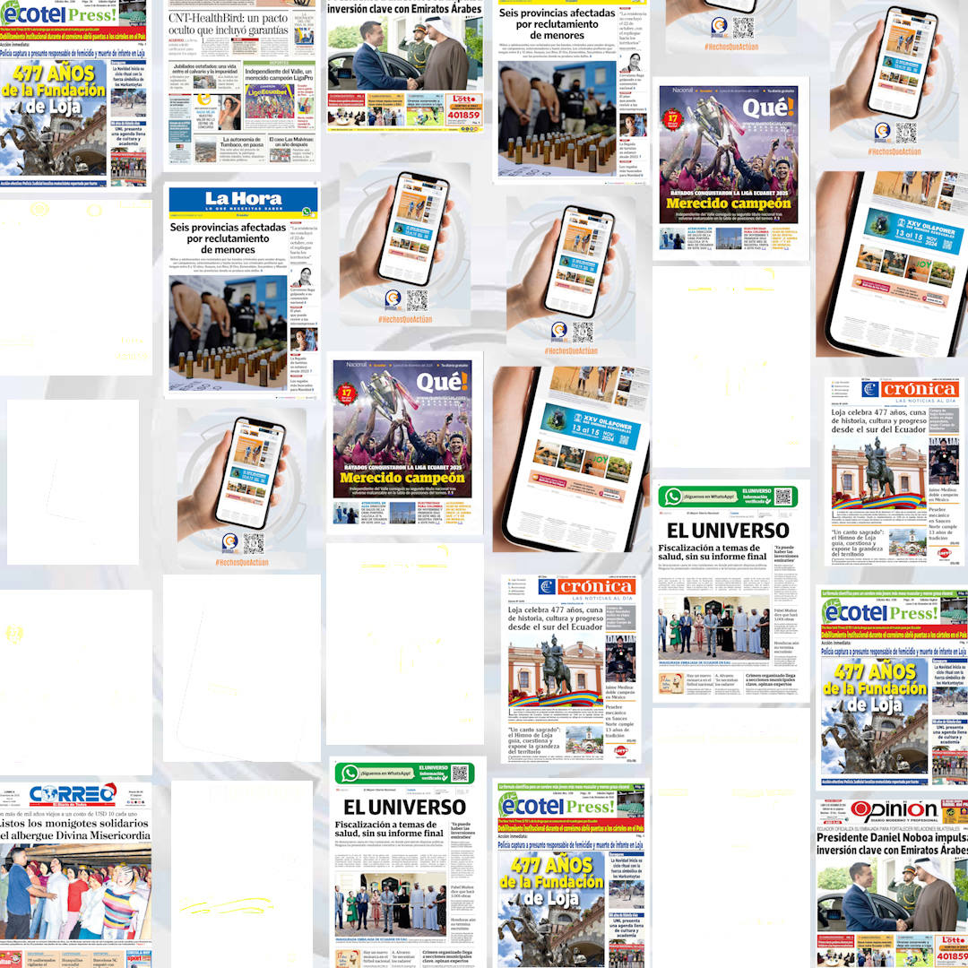 Panorama nacional según las portadas del 8 de diciembre