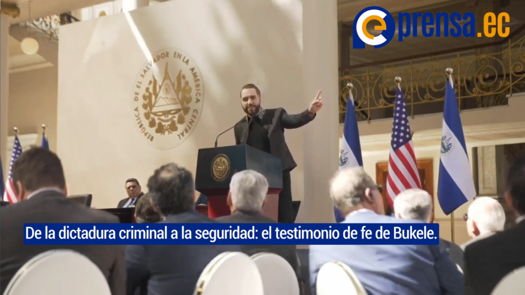 Bukele atribuye a la fe y la oración seguridad alcanzada en El Salvador