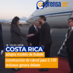 Bukele llega a Costa Rica para construir cárcel de máxima seguridad