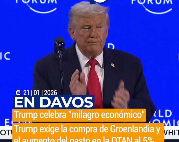 Donald Trump anuncia en Davos la búsqueda de la adquisición de Groenlandia