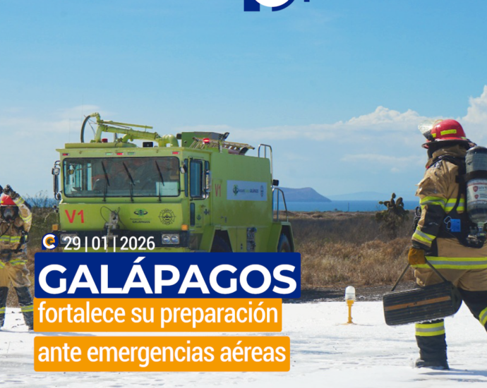 Galápagos fortalece su preparación ante emergencias aéreas