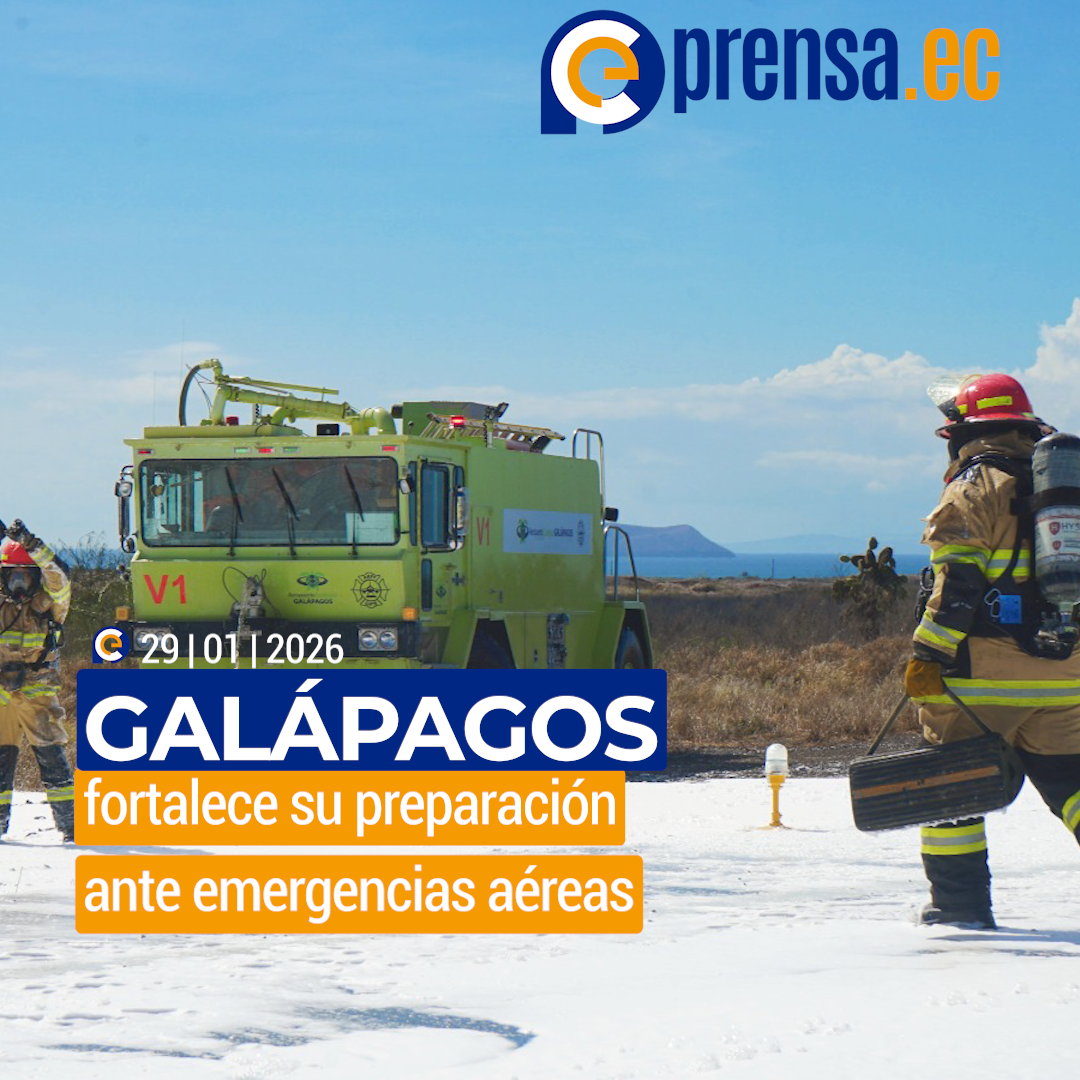 Galápagos fortalece su preparación ante emergencias aéreas