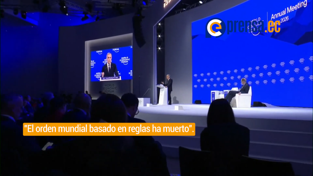 Mark Carney advierte en Davos que el orden mundial liderado por EE. UU. colapsó