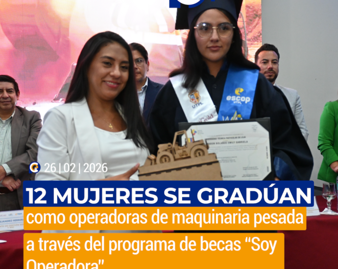 12 mujeres se gradúan como operadoras de maquinaria pesada a través del programa de becas “Soy Operadora”