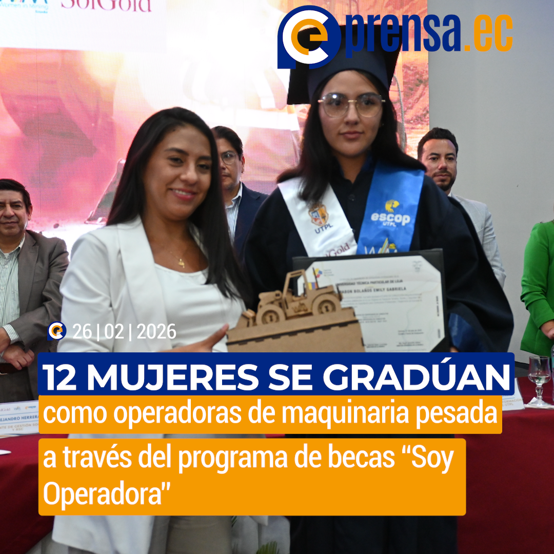 12 mujeres se gradúan como operadoras de maquinaria pesada a través del programa de becas “Soy Operadora”