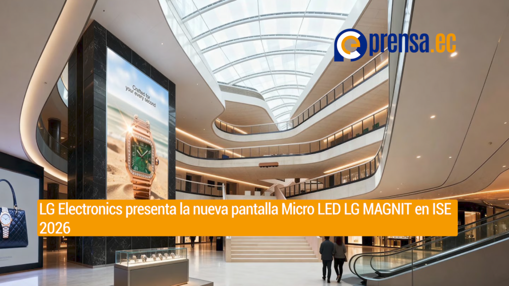 LG Electronics presenta la nueva pantalla Micro LED LG MAGNIT en ISE 2026