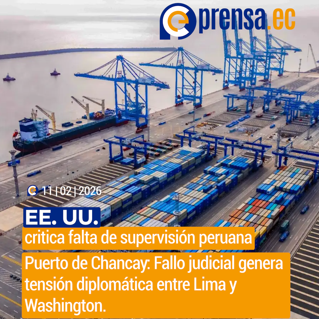 Estados Unidos advierte a Perú sobre pérdida de soberanía en Puerto de Chancay