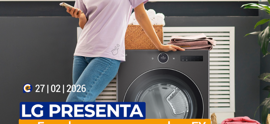 LG presenta en Ecuador su nueva secadora FX, de gran capacidad con Inteligencia Artificial, una aliada clave para la temporada de lluvias