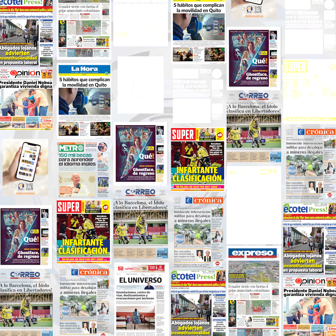 Crisis climática y tensiones comerciales marcan la agenda informativa en Ecuador