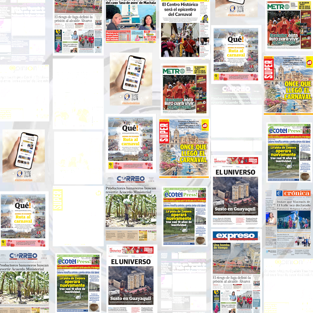 Ecuador inicia feriado de Carnaval entre crisis política, incendios y agenda turística