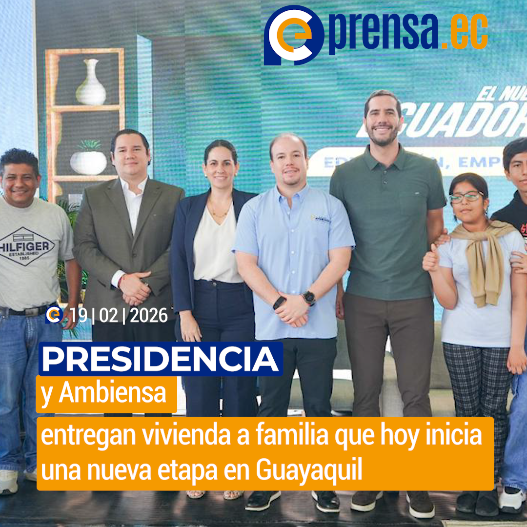 Presidencia de la República y Ambiensa entregan vivienda a familia que hoy inicia una nueva etapa en Guayaquil