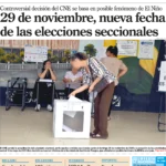 CNE adelanta elecciones seccionales en Ecuador para el 29 de noviembre