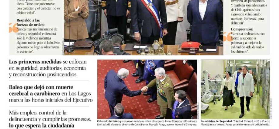 Chile inicia nueva etapa política con la investidura de José Antonio Kast