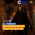 El terror vuelve más intenso que nunca. “Scream 7” en salas de cines