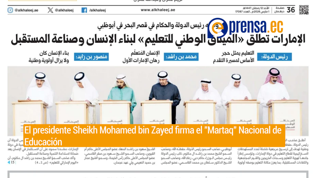 Emiratos Árabes Unidos lanza Misión Educativa y neutraliza ofensiva aérea iraní