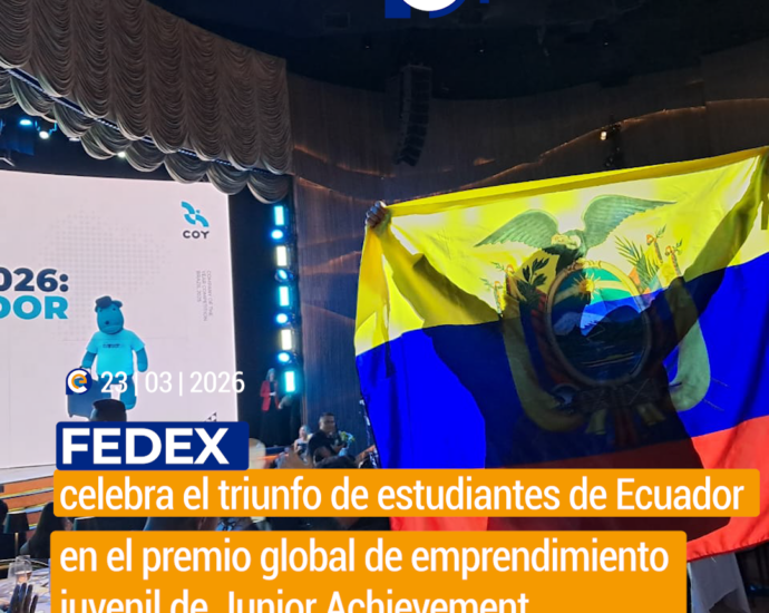 FedEx celebra el triunfo de estudiantes de Ecuador en el premio global de emprendimiento juvenil de Junior Achievement