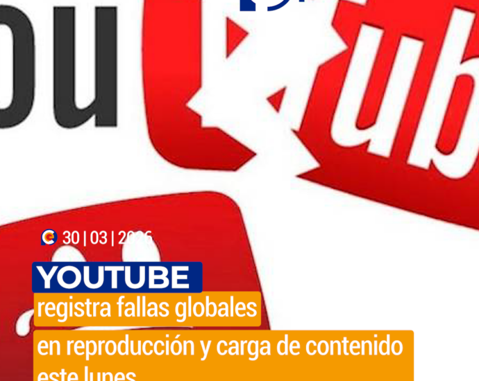 YouTube registra fallas globales en reproducción y carga de contenido este lunes