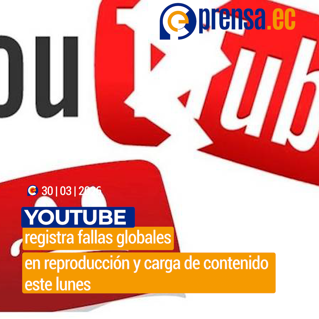 YouTube registra fallas globales en reproducción y carga de contenido este lunes