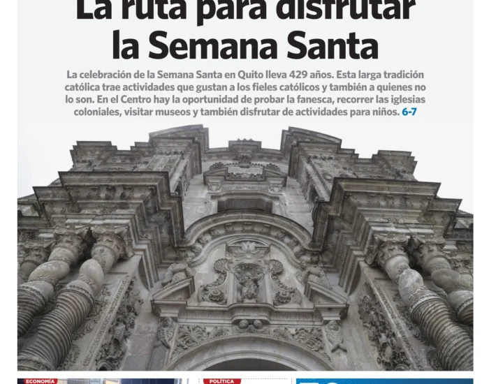 Economía y fe marcan la jornada informativa en Ecuador este Jueves Santo