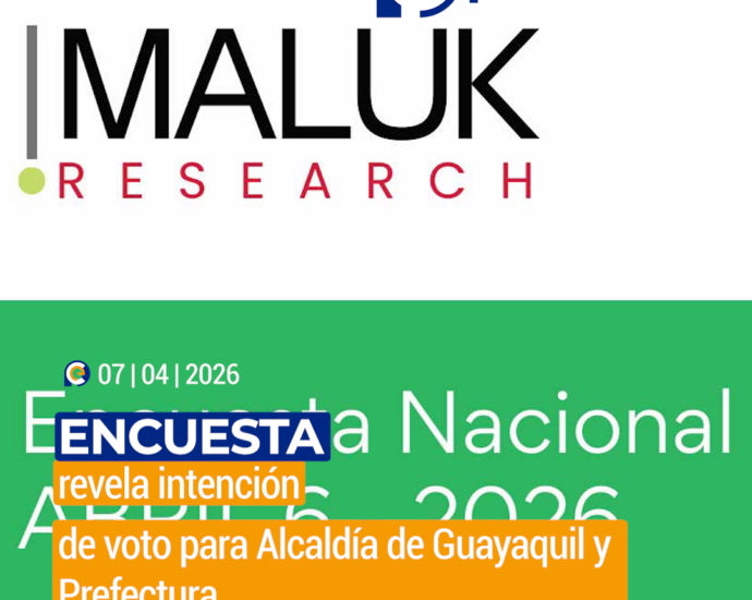 Encuesta revela intención de voto para Alcaldía de Guayaquil y Prefectura