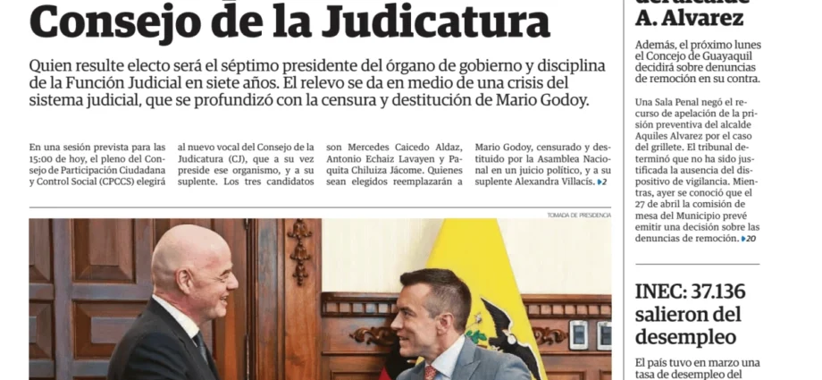 Gestión judicial y seguridad marcan la agenda política en Ecuador