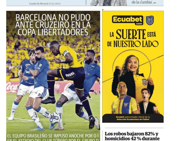 Incertidumbre política y deportiva marcan la jornada en Ecuador