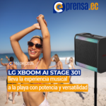 LG xboom AI Stage 301 lleva la experiencia musical a la playa con potencia y versatilidad