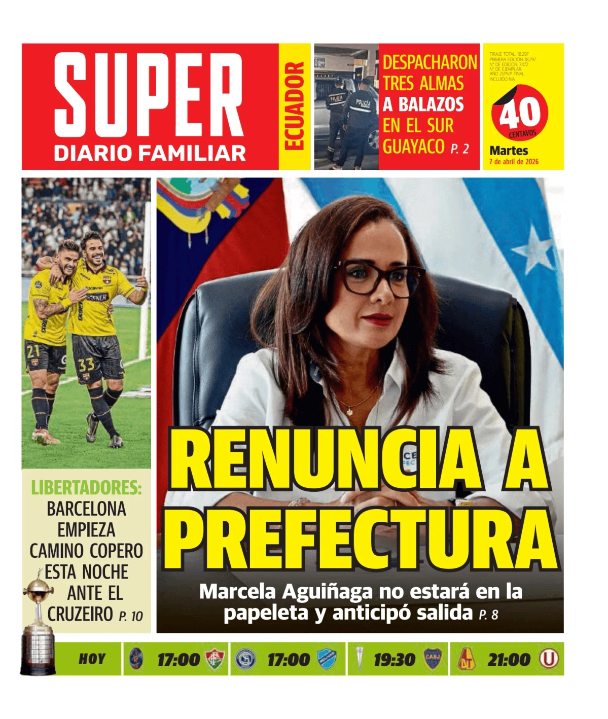 Marcela Aguiñaga renuncia a la Prefectura y Artemis II hace historia espacial