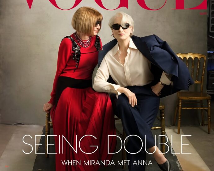 Meryl Streep y Anna Wintour protagonizan histórica portada de la revista Vogue