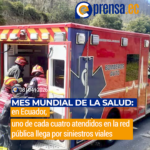 Mes Mundial de la Salud: en Ecuador, uno de cada cuatro atendidos en la red pública llega por siniestros viales